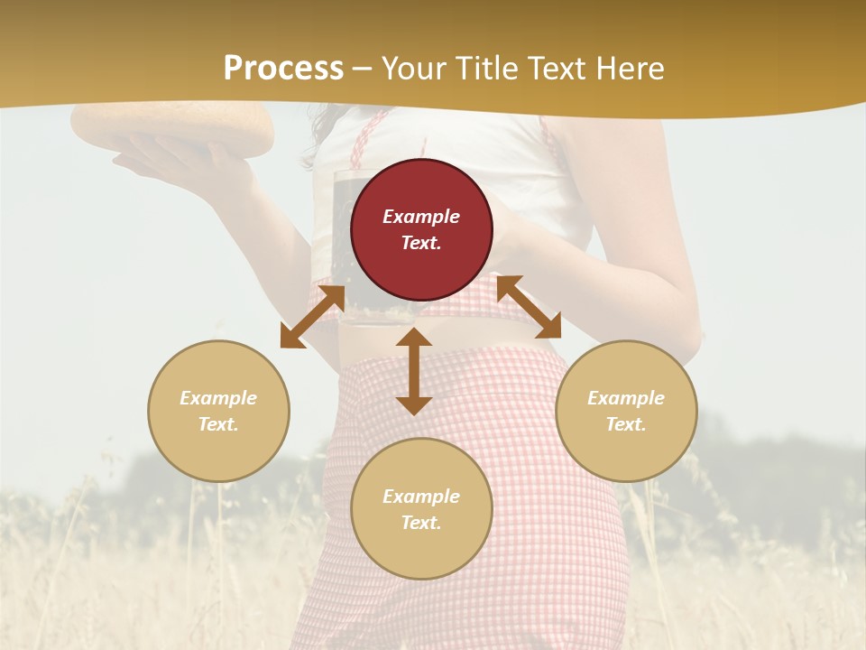 Female Belorussian Harvest PowerPoint Template