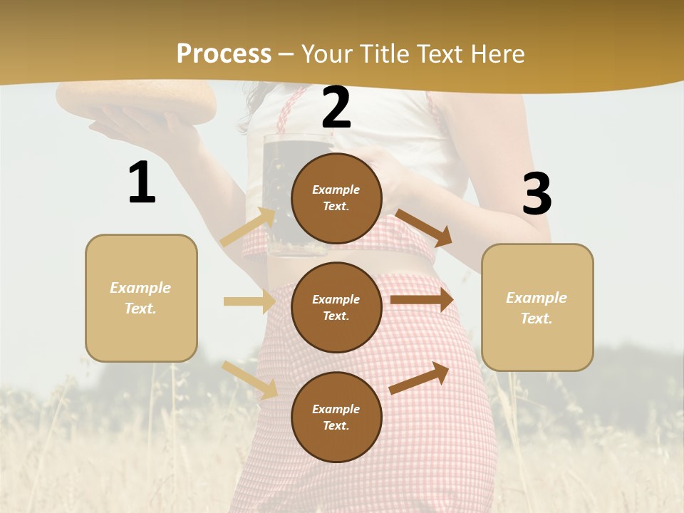 Female Belorussian Harvest PowerPoint Template
