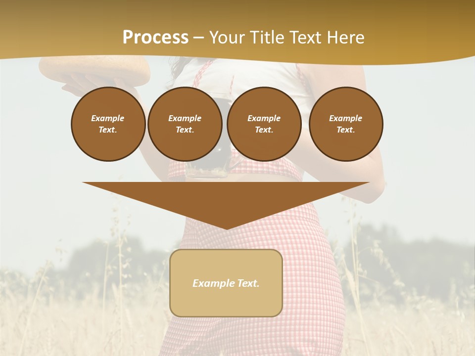 Female Belorussian Harvest PowerPoint Template