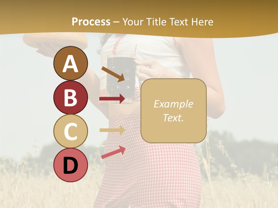 Female Belorussian Harvest PowerPoint Template