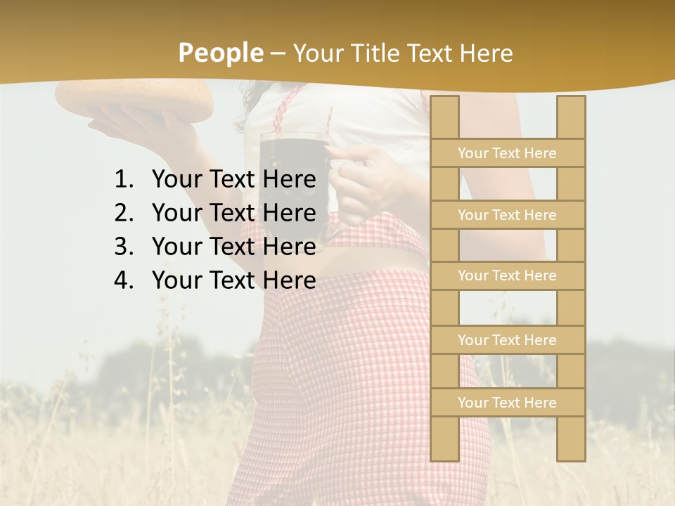 Female Belorussian Harvest PowerPoint Template