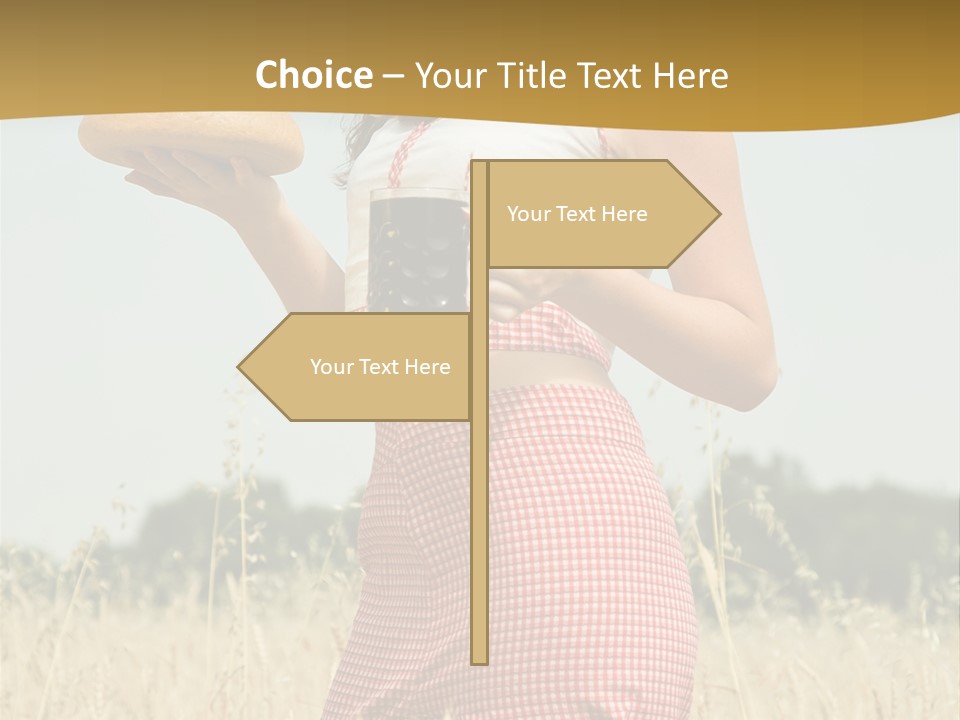 Female Belorussian Harvest PowerPoint Template