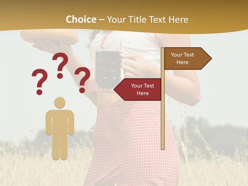 Female Belorussian Harvest PowerPoint Template