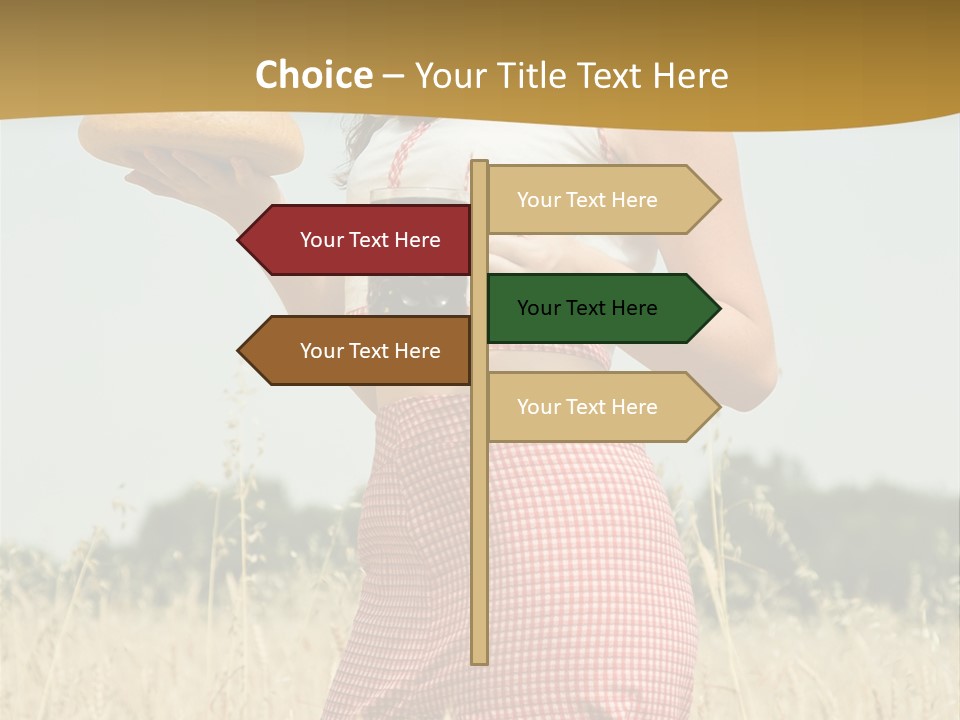 Female Belorussian Harvest PowerPoint Template