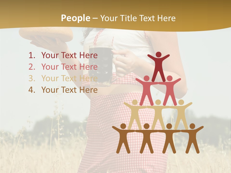 Female Belorussian Harvest PowerPoint Template