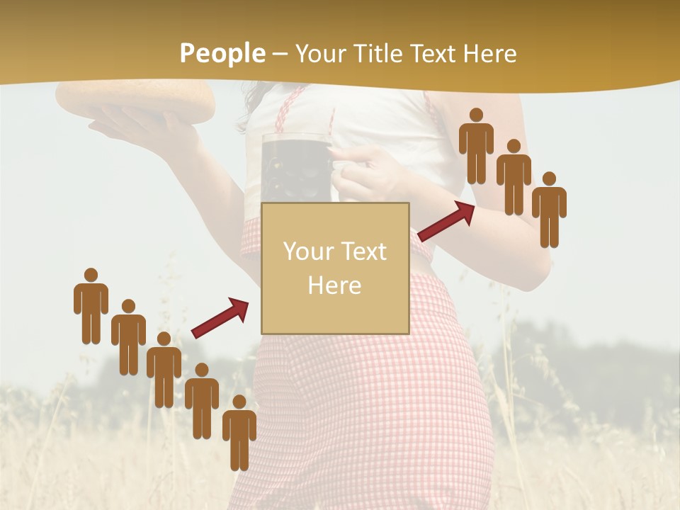 Female Belorussian Harvest PowerPoint Template