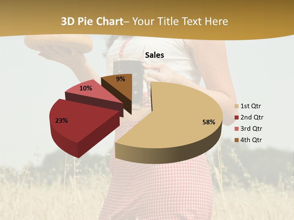 Female Belorussian Harvest PowerPoint Template