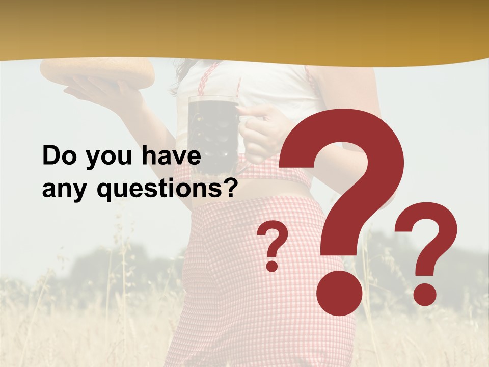 Female Belorussian Harvest PowerPoint Template