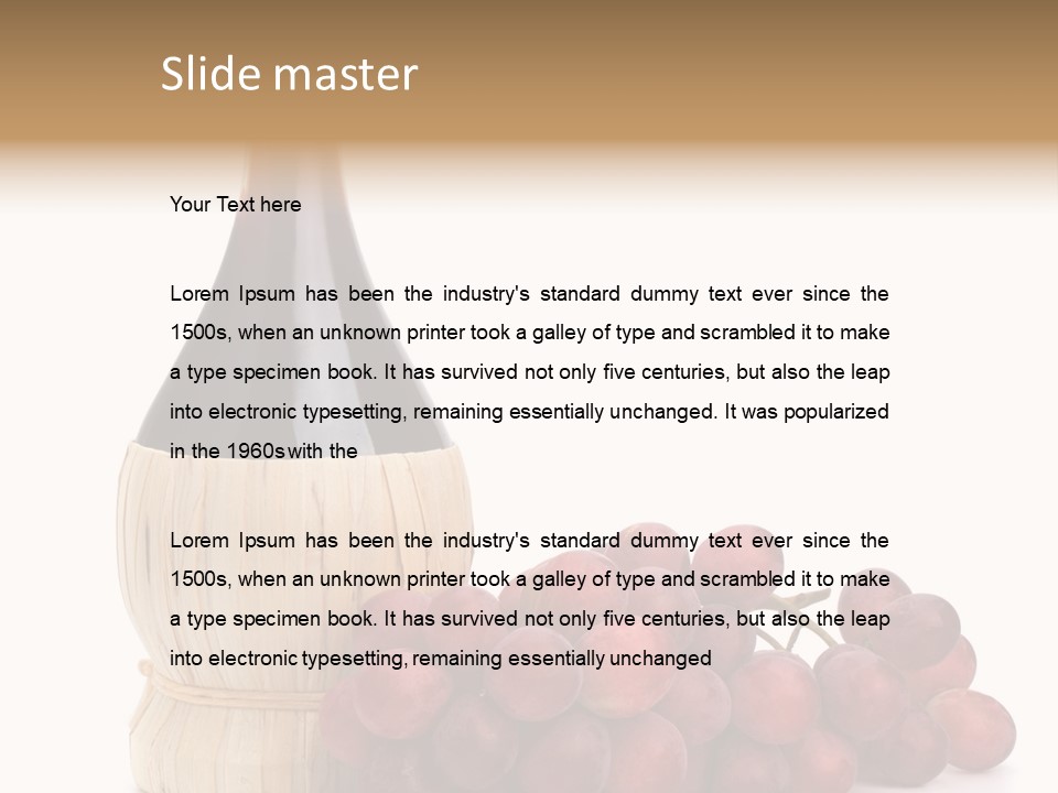Grape Sweet Alcohol PowerPoint Template