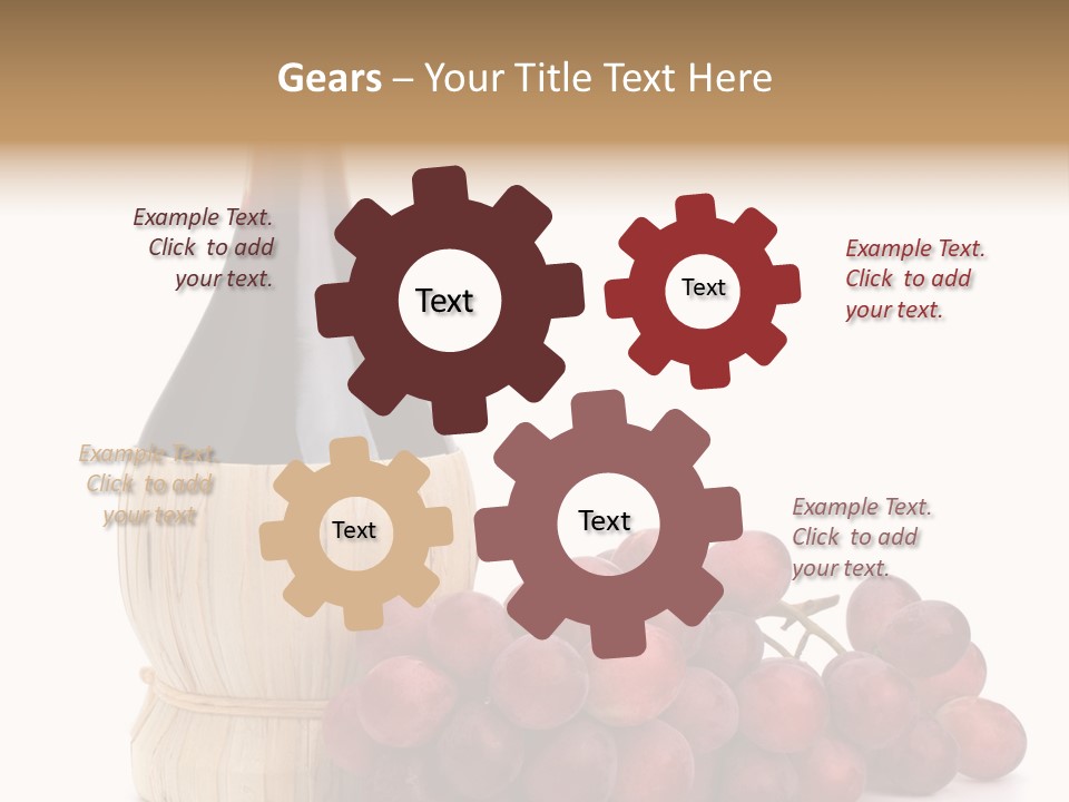 Grape Sweet Alcohol PowerPoint Template