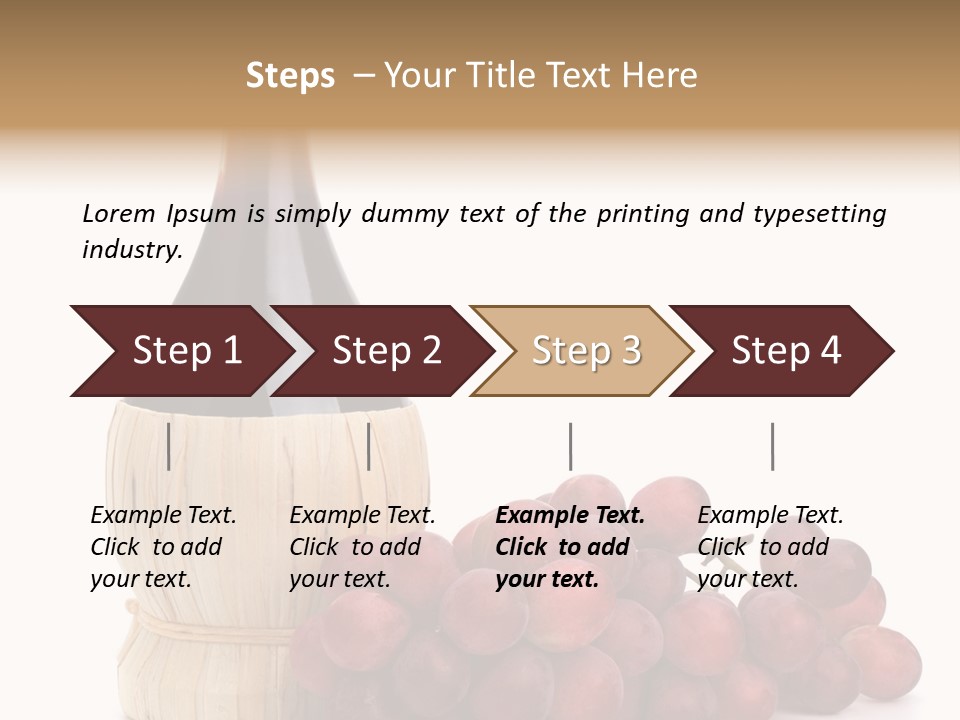 Grape Sweet Alcohol PowerPoint Template