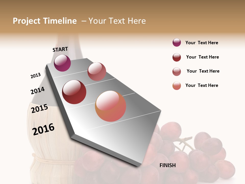 Grape Sweet Alcohol PowerPoint Template
