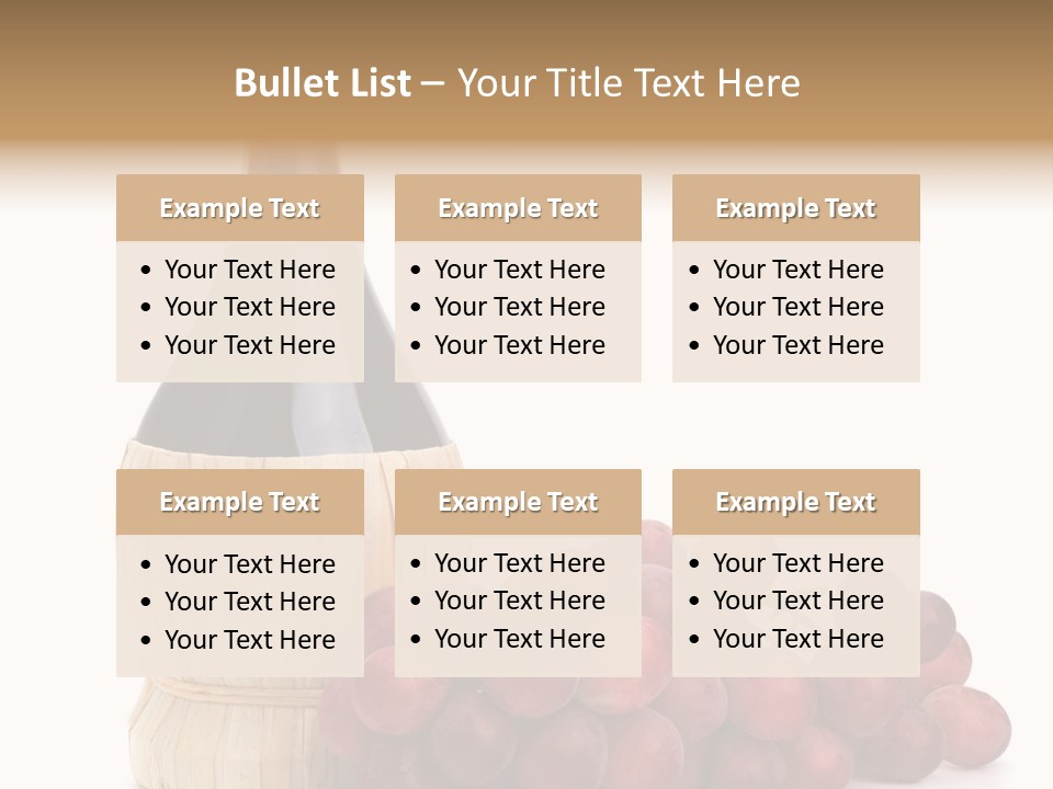 Grape Sweet Alcohol PowerPoint Template