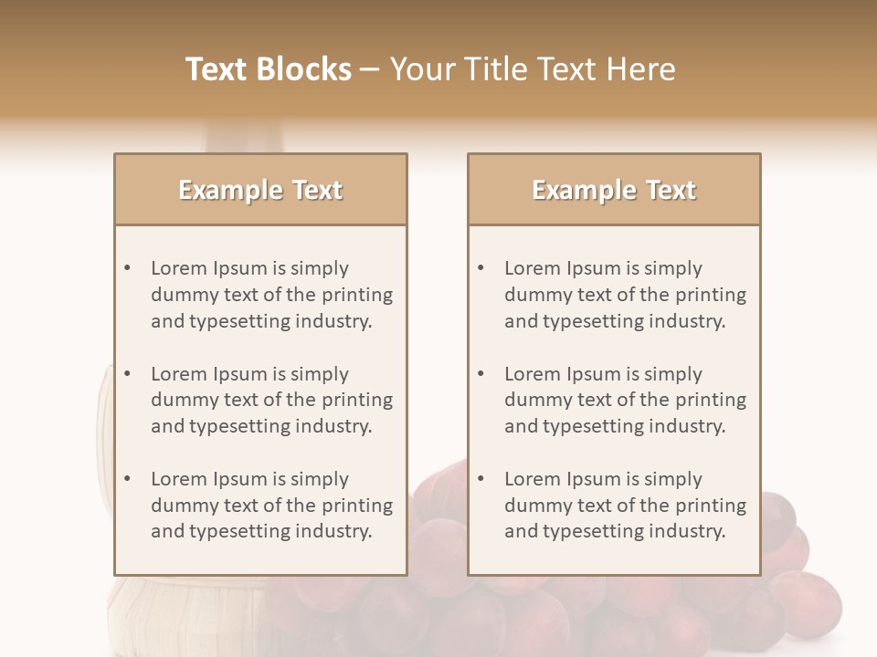 Grape Sweet Alcohol PowerPoint Template
