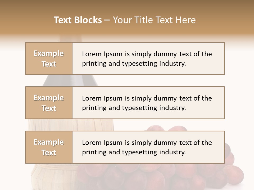Grape Sweet Alcohol PowerPoint Template