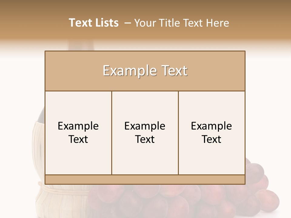 Grape Sweet Alcohol PowerPoint Template