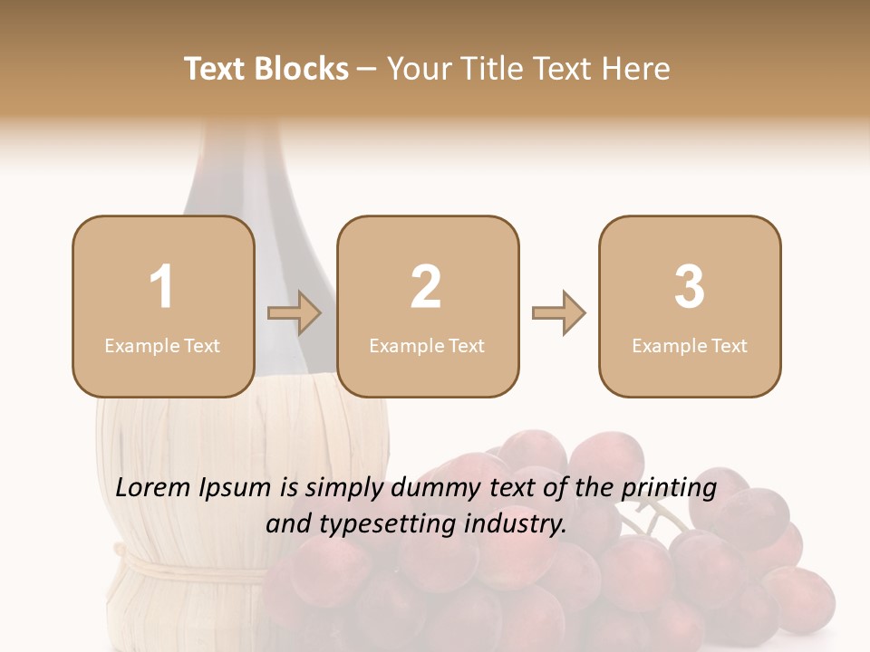 Grape Sweet Alcohol PowerPoint Template