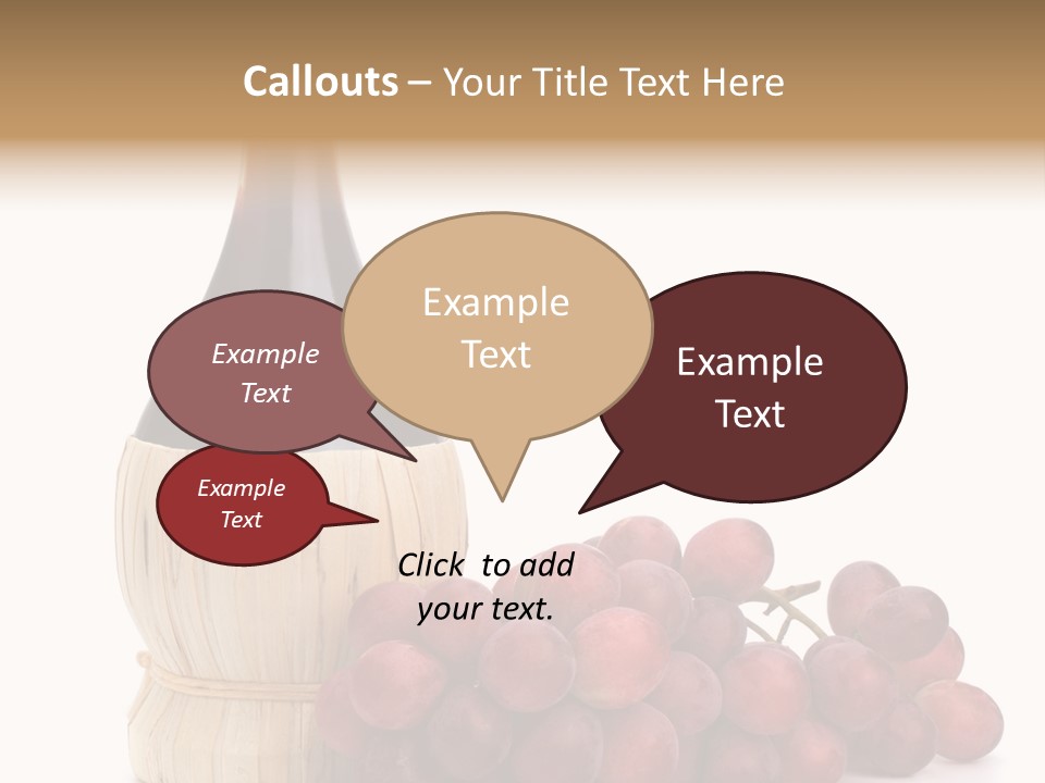 Grape Sweet Alcohol PowerPoint Template