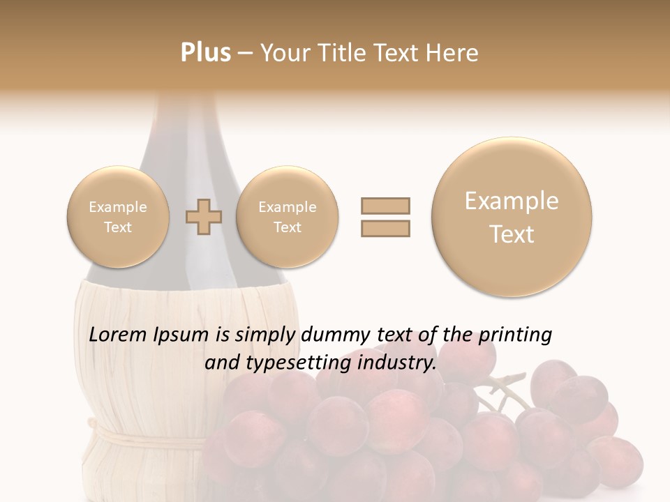 Grape Sweet Alcohol PowerPoint Template