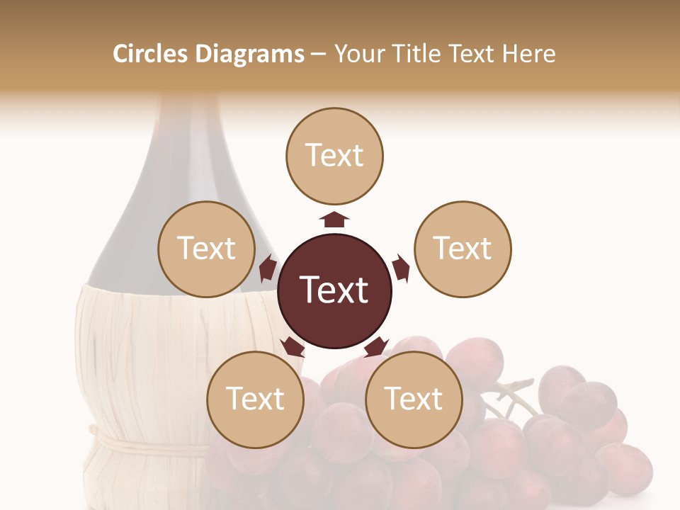 Grape Sweet Alcohol PowerPoint Template