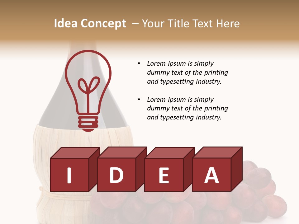 Grape Sweet Alcohol PowerPoint Template