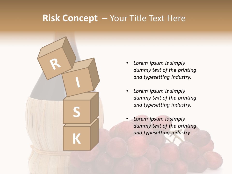 Grape Sweet Alcohol PowerPoint Template