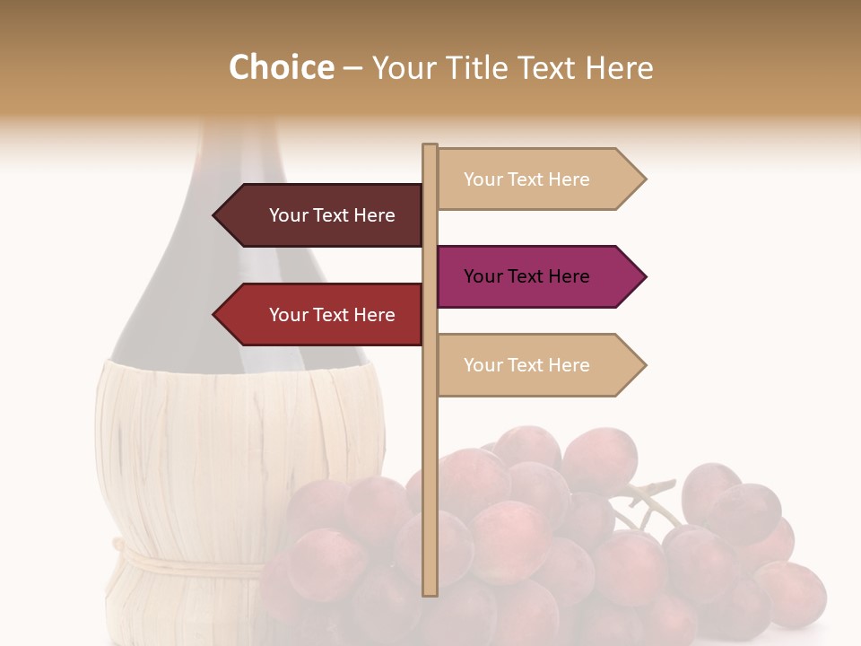 Grape Sweet Alcohol PowerPoint Template