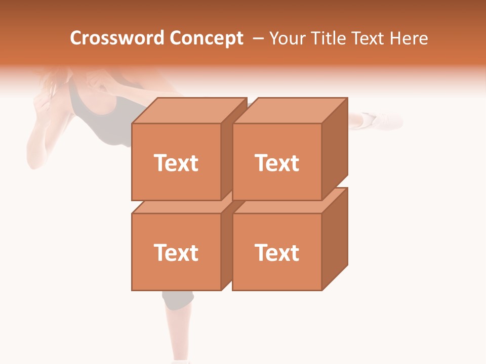 Athletic Kick Martial PowerPoint Template