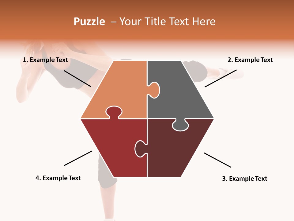 Athletic Kick Martial PowerPoint Template