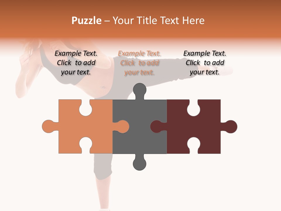 Athletic Kick Martial PowerPoint Template