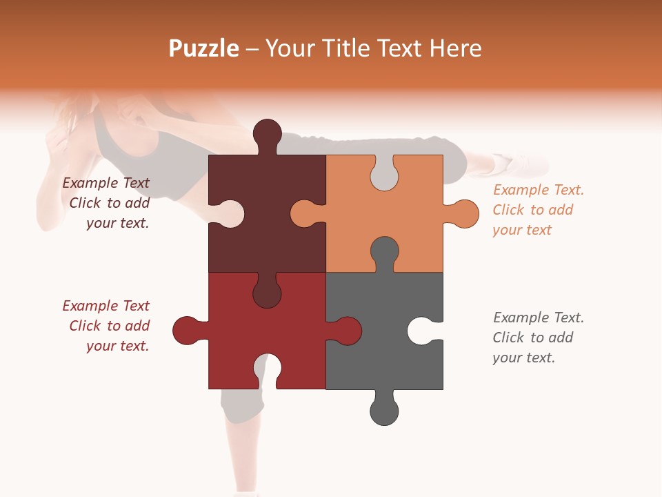 Athletic Kick Martial PowerPoint Template