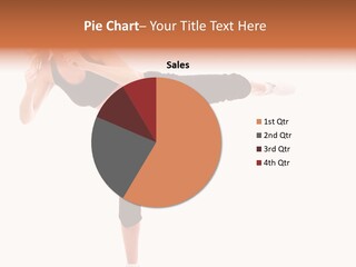 Athletic Kick Martial PowerPoint Template