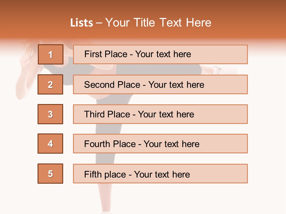 Athletic Kick Martial PowerPoint Template