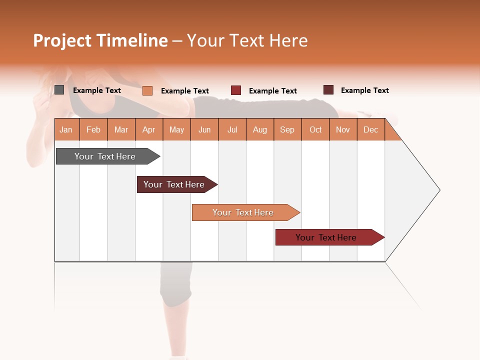 Athletic Kick Martial PowerPoint Template