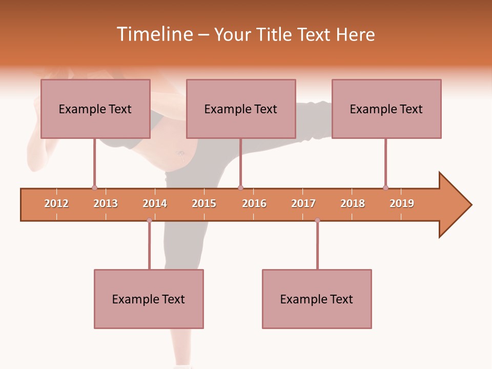 Athletic Kick Martial PowerPoint Template