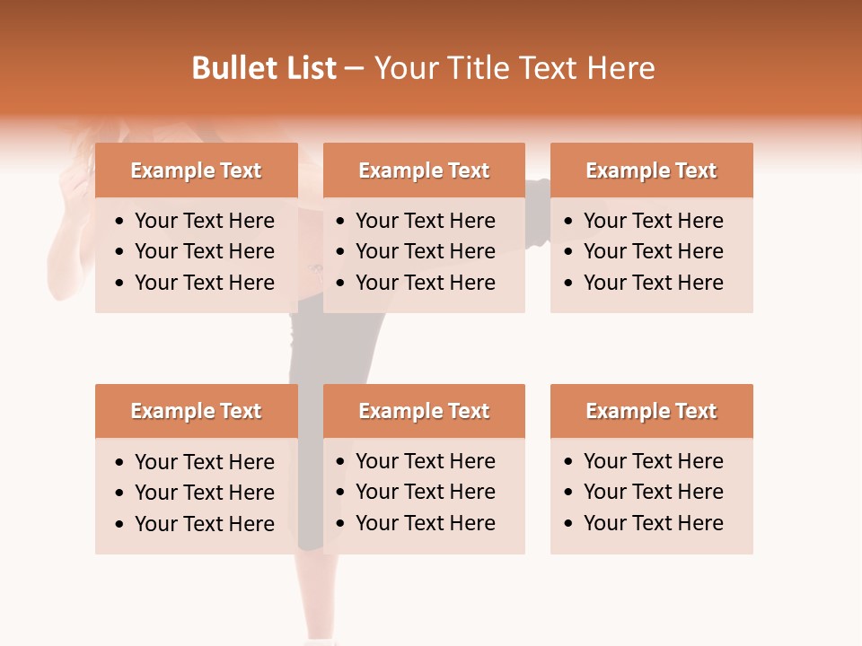 Athletic Kick Martial PowerPoint Template