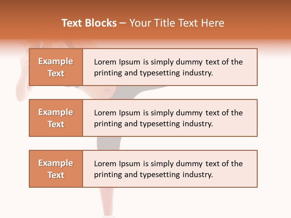 Athletic Kick Martial PowerPoint Template