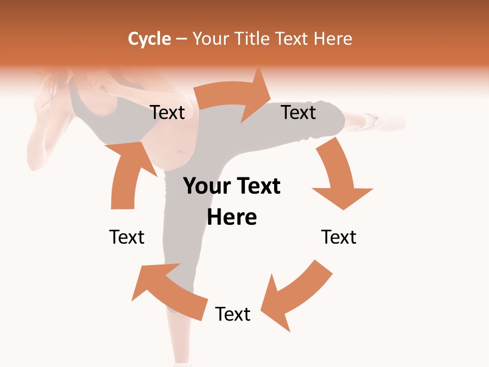 Athletic Kick Martial PowerPoint Template