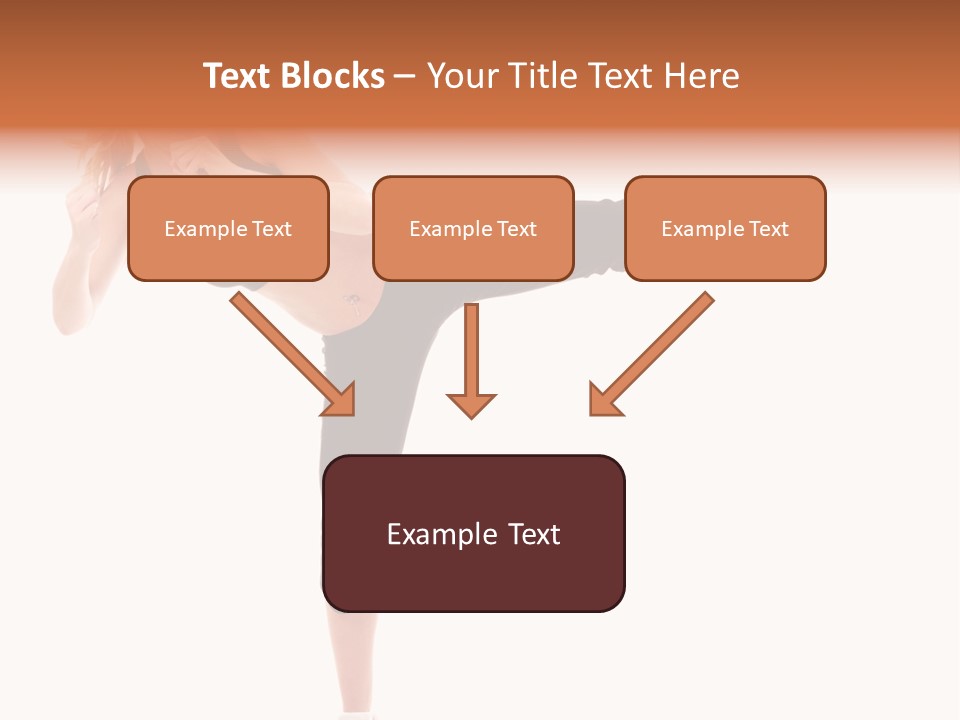 Athletic Kick Martial PowerPoint Template