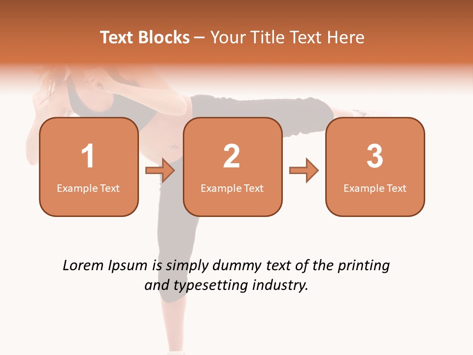 Athletic Kick Martial PowerPoint Template