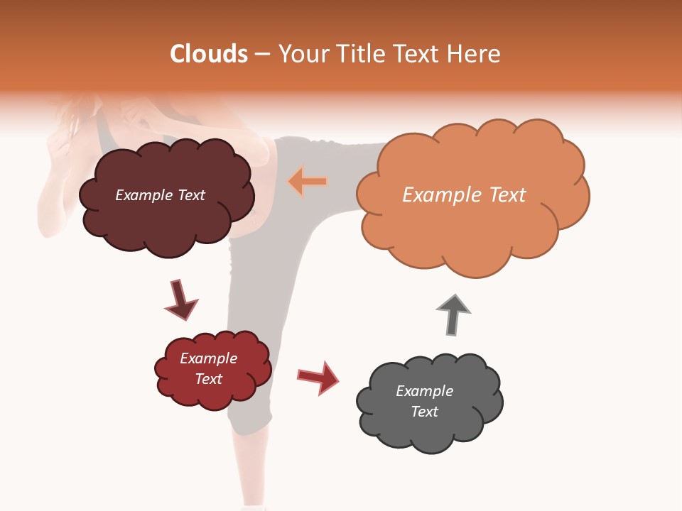 Athletic Kick Martial PowerPoint Template
