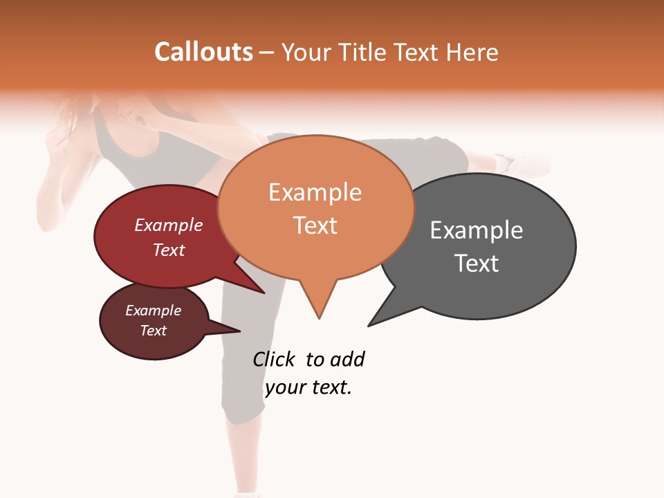 Athletic Kick Martial PowerPoint Template