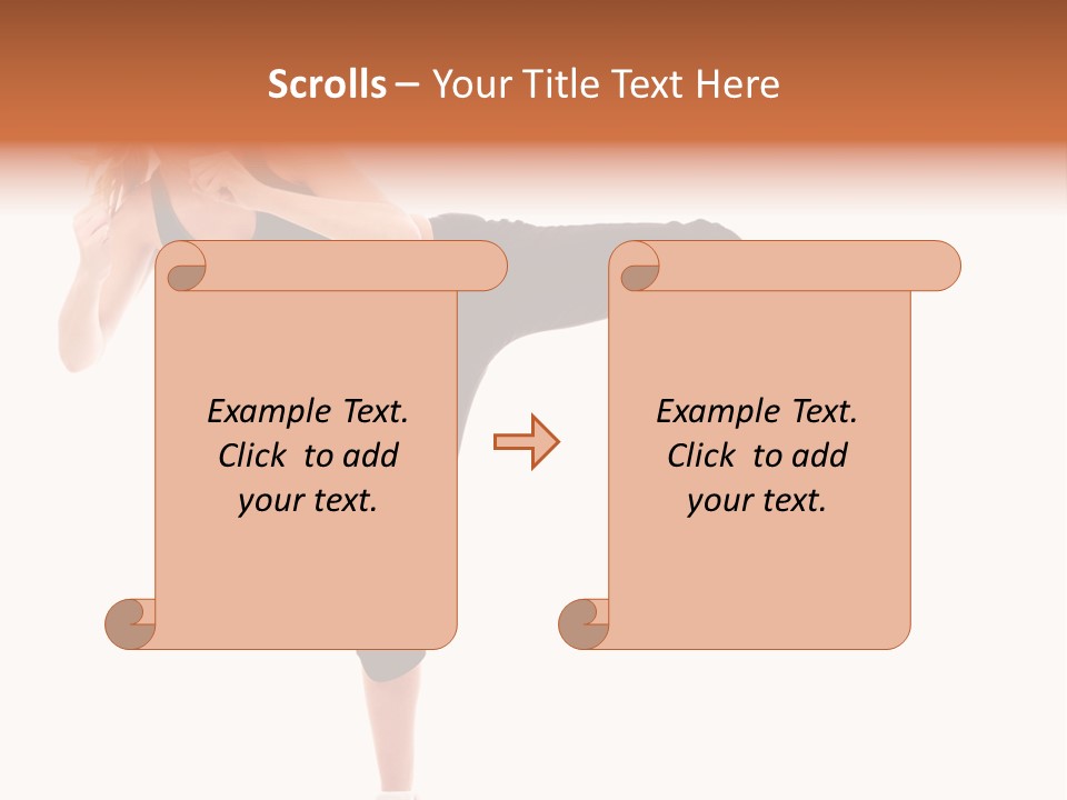 Athletic Kick Martial PowerPoint Template