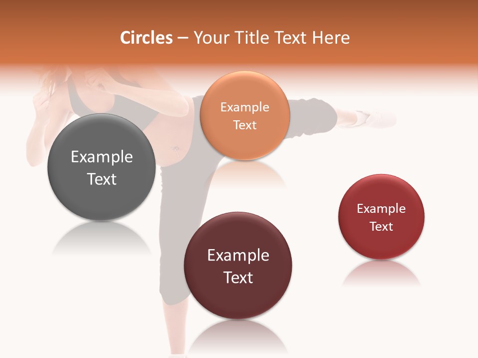 Athletic Kick Martial PowerPoint Template