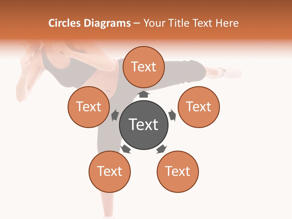 Athletic Kick Martial PowerPoint Template