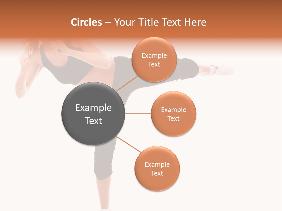 Athletic Kick Martial PowerPoint Template