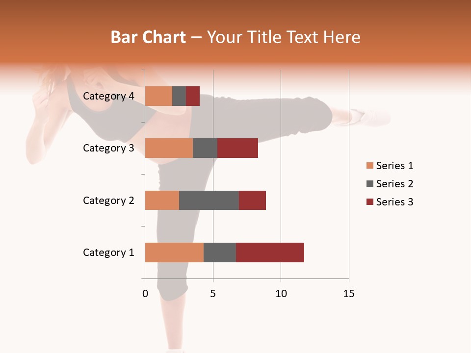 Athletic Kick Martial PowerPoint Template