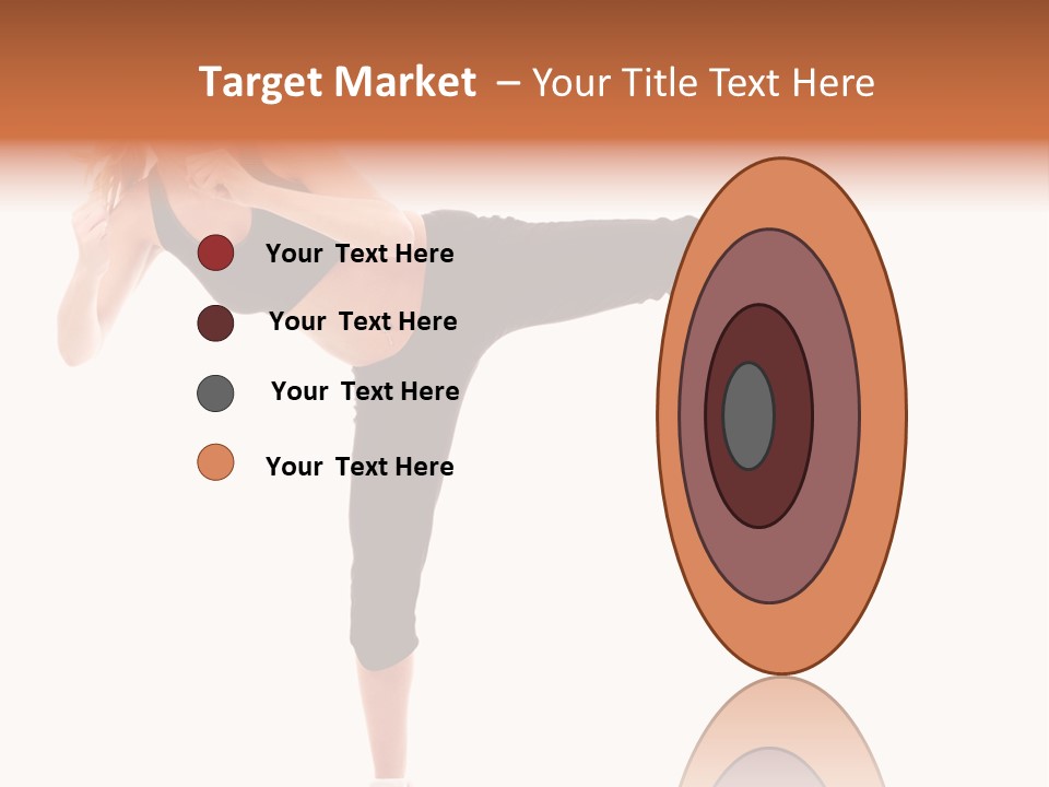 Athletic Kick Martial PowerPoint Template