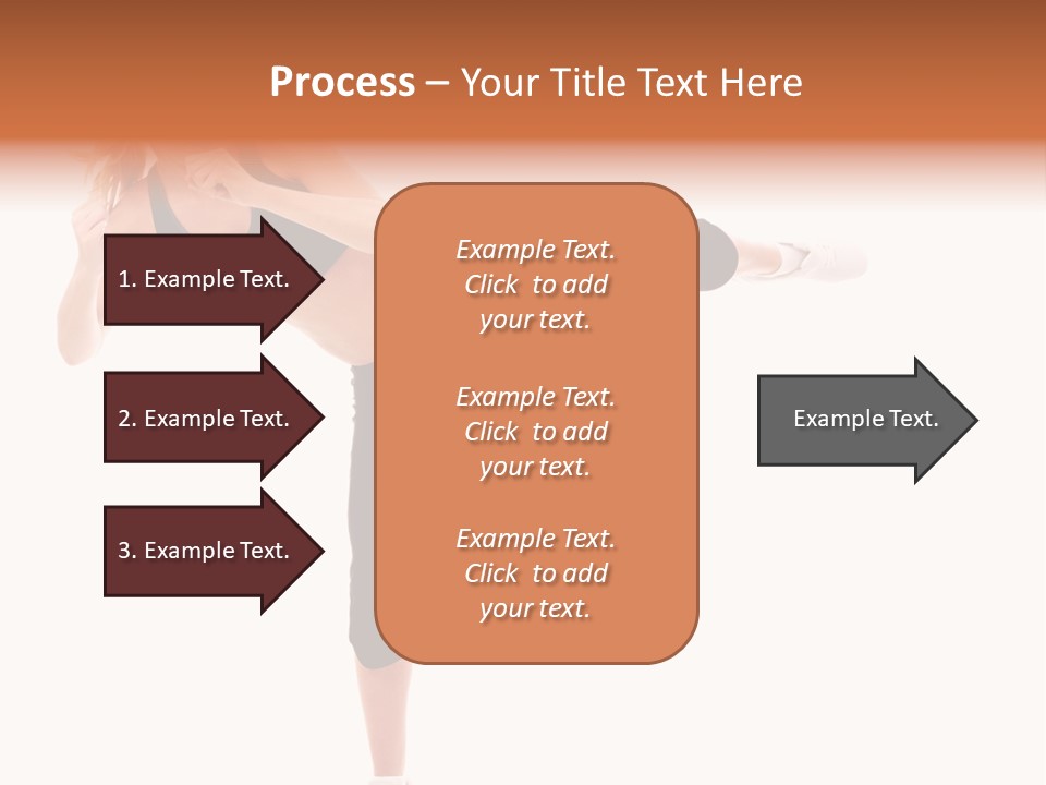 Athletic Kick Martial PowerPoint Template