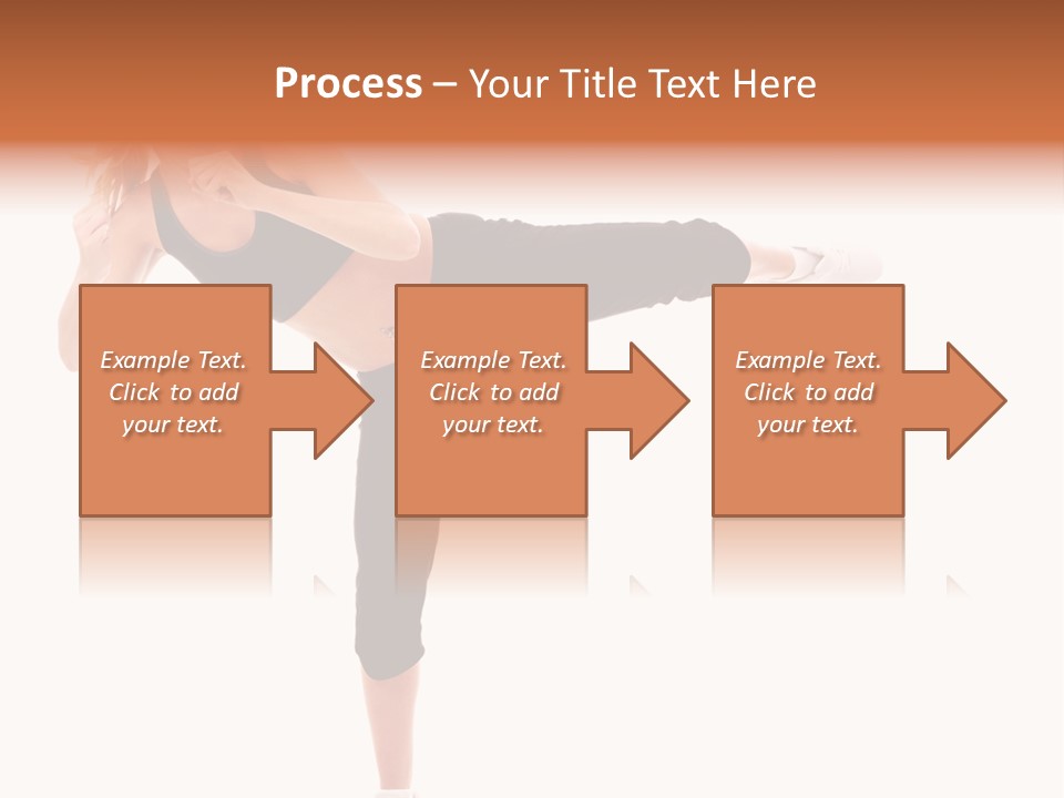 Athletic Kick Martial PowerPoint Template